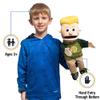 14" Eddie, Peach Boy, Hand Puppet view 2