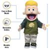 14" Eddie, Peach Boy, Hand Puppet view 3
