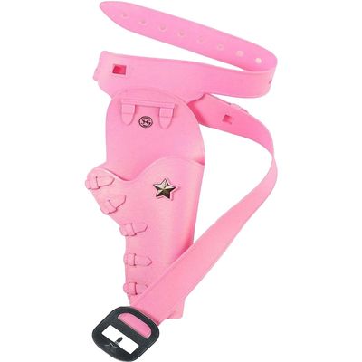 Bauer Spielwaren 86 cm Pink Leather and Plastic Belt on Tester 1 Holster, Ideal for Cowgirl Outfit, Not Suitable for Children under 3 Years