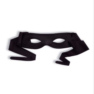 Forum Novelties Black Half Mask with Ties - Masked Bandit