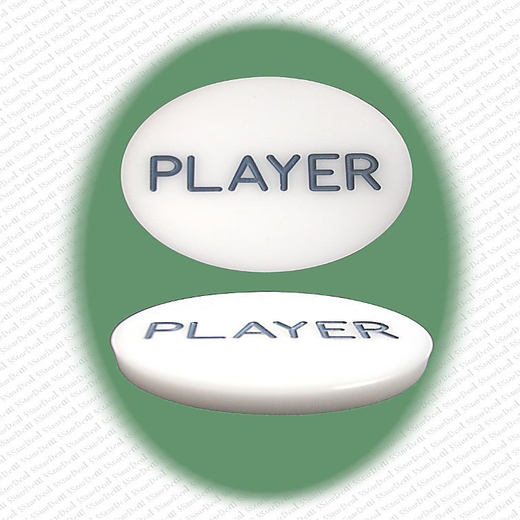 Casino Quality Player Poker Button