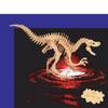 Puzzled 3D Puzzle Big Velociraptor Dinosaur Wood Craft Construction Kit Unique & Educational DIY Wooden Dino Toy Assemble Model Unfinished Craft Hobby Puzzle to Build & Paint for Decoration 47pcs view 1