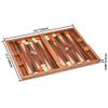 Yellow Mountain Imports Wooden Inlaid Backgammon Set, Cascadia - with Acrylic Playing Pieces & Wooden Dice Cups, 17-inch Board view 2