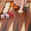 Yellow Mountain Imports Wooden Inlaid Backgammon Set, Cascadia - with Acrylic Playing Pieces & Wooden Dice Cups, 17-inch Board view 4