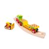 Bigjigs Rail Wooden Bulldozer Low Loader - Most Other Major Wooden Rail Brands are Compatible view 4