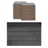 1000 Prophila Einsteckkarten A6/C6 158x113 mm Schwarz mit 4 Streifen und Schutzfolie view 1