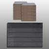 1000 Prophila Einsteckkarten A6/C6 158x113 mm Schwarz mit 4 Streifen und Schutzfolie view 2