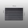 1000 Prophila Einsteckkarten A6/C6 158x113 mm Schwarz mit 4 Streifen und Schutzfolie view 4