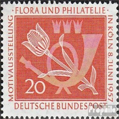 FRD (FR.Germany) 254 (Complete.Issue) unmounted Mint/Never hinged ** MNH 1957 Flora and Philately (Stamps for Collectors) Plants/Mushrooms