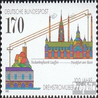 FRD (FR.Germany) 1557 (Complete.Issue) unmounted Mint/Never hinged ** MNH 1991 Rotary Power Transmission (Stamps for Collectors)