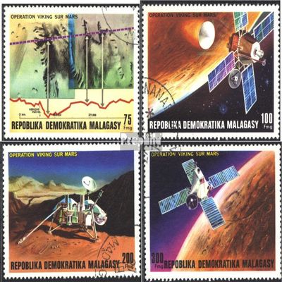 Madagascar 814-817 (Complete.Issue.) fine Used/Cancelled 1976 Company Viking (Stamps for Collectors) Space