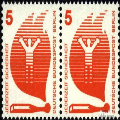 Berlin (West) 402A Securities Horizontal Couple unmounted Mint/Never hinged ** MNH 1971 Accident Prevention (Stamps for Collectors)