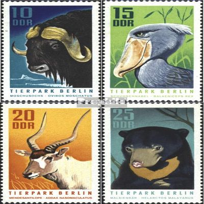 DDR 1617-1620 (Complete.Issue) fine Used/Cancelled 1970 Berlin Zoo (Stamps for Collectors) Other Mammals (Monkeys/Dinosaurs/Elephants ...)