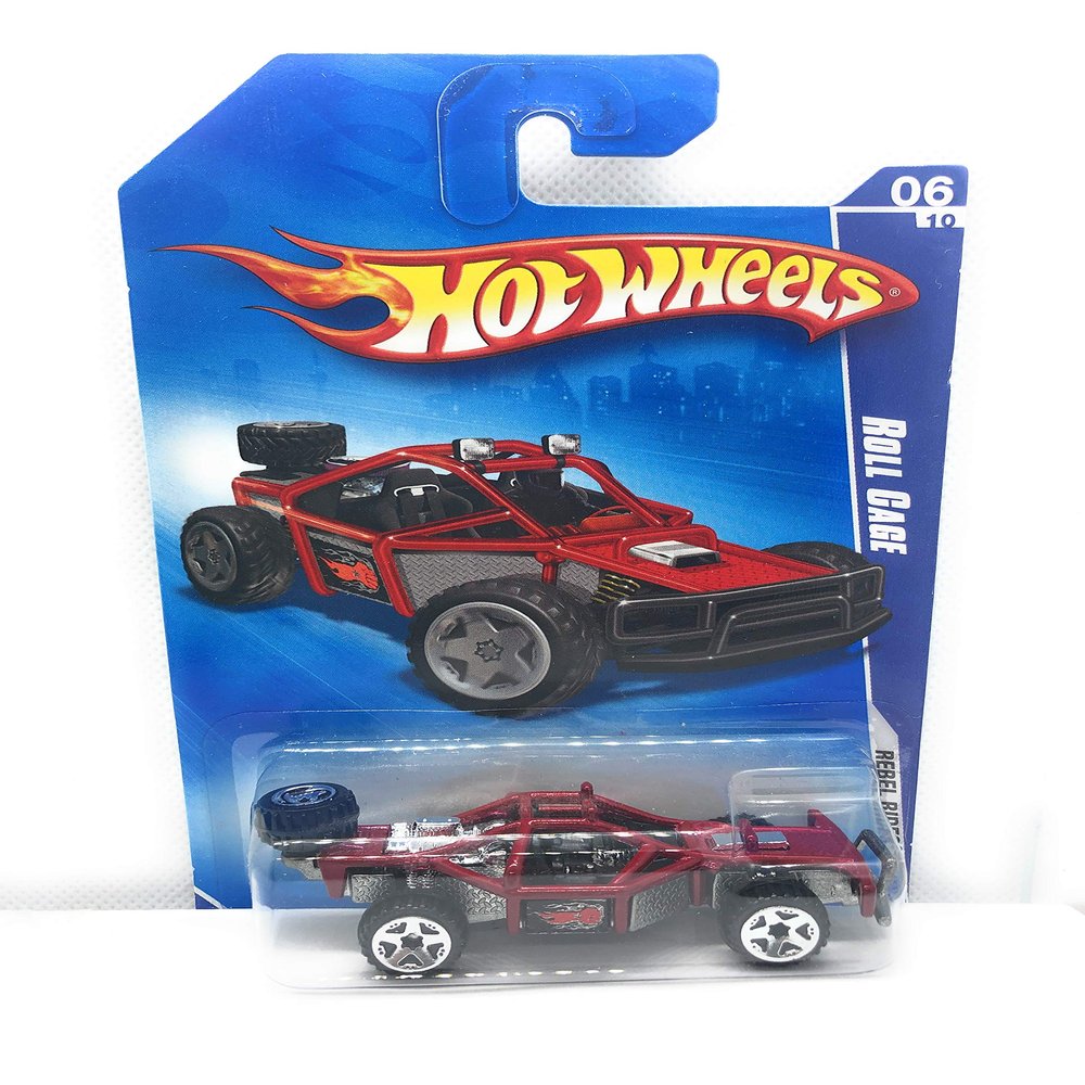 Hot Wheels 2009 Rebel Rides Red Roll Cage