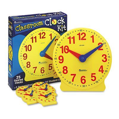 Learning Resources LRNLER2102 - Learning Resources LER2102 Classroom Clock Kit