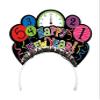Sparkling New Year Foil and Paper Tiara Party Accessory, 7" x 5" view 1