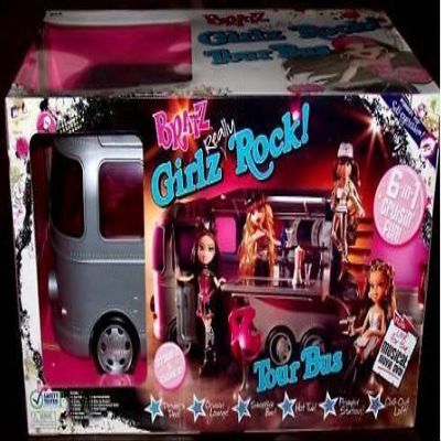 Bratz Girlz Really Rock! Tour Bus 6-in-1 Cruisin' Fun Huge Playset