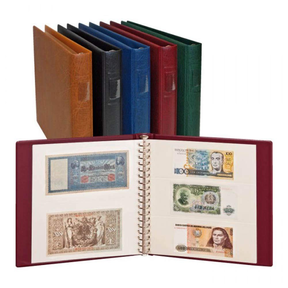 Lindner 2810 - S LINDNER Banknoten-Album (mit weien Zwischenblttern)-Schwarz