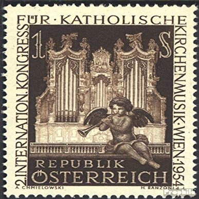 Austria 1008 (Complete.Issue.) unmounted Mint/Never hinged ** MNH 1954 Catholic Sacred Music (Stamps for Collectors) Music/Dance