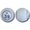 Mr. Chips White Double Number Ball view 1