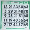 1on Aqua Bingo Paper Cards (500 sheets) view 1