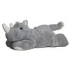 Aurora Adorable Mini Flopsie Rhino Stuffed Animal - Mini Companions Ready for Playful Adventures - for Kids All Ages, Toddlers, Adults, and Families - Gray 8 Inches view 1