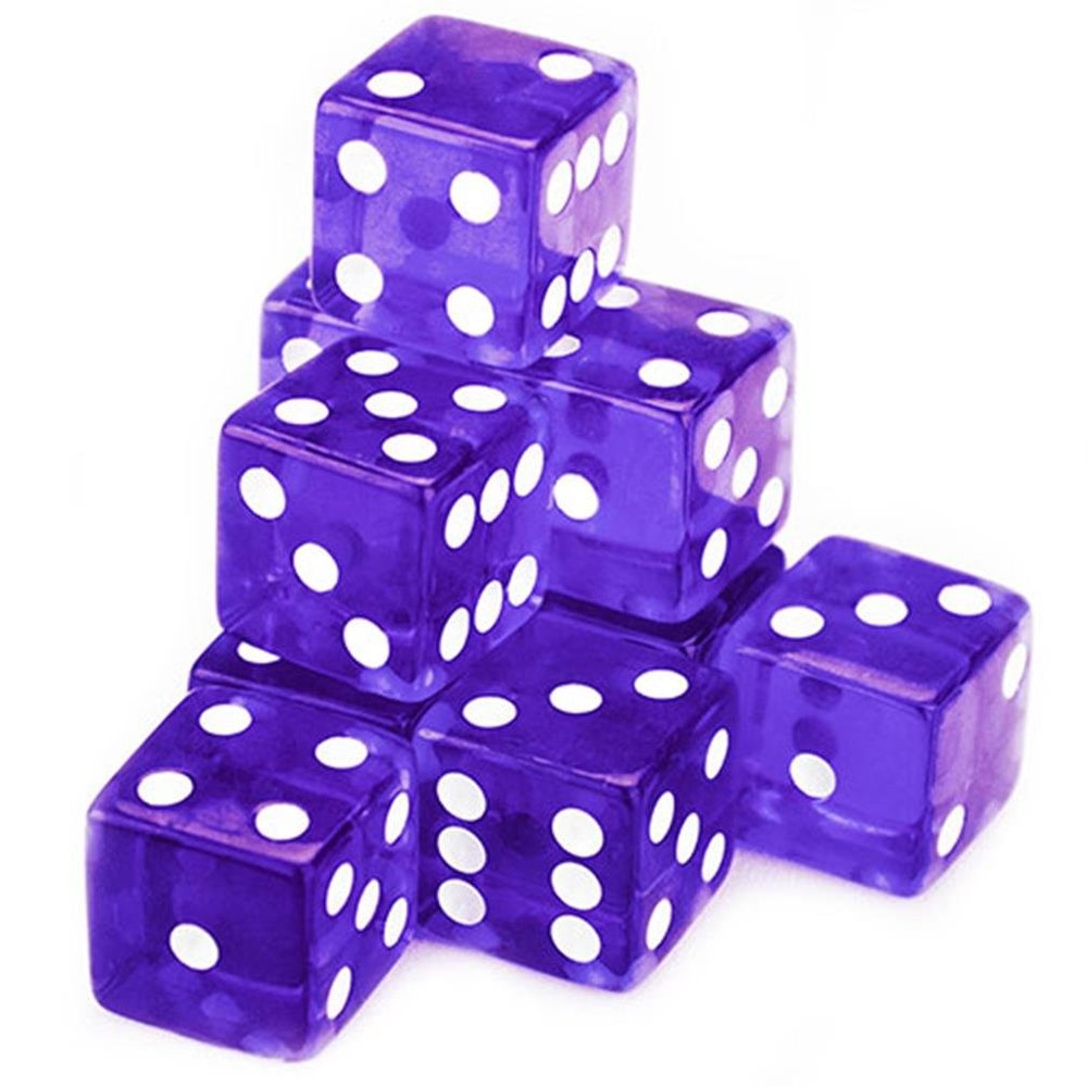 Brybelly 10 Count 19mm Dice (Purple)