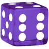 Brybelly 10 Count 19mm Dice (Purple) view 2