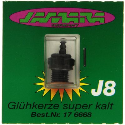 Jamara 176668 J-8 Glow Plug, Super Cold, 13-15 CCM, 1.5 V, Multi Color