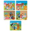 Constructive Playthings Classic Stories Felt Board Story Sets, Flannel Board for Preschool Learning Activities, With Three Little Pigs, Goldilocks, Red Riding Hook, Red Hen and Gingerbread Boy, 3+ view 1