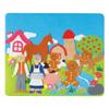 Constructive Playthings Classic Stories Felt Board Story Sets, Flannel Board for Preschool Learning Activities, With Three Little Pigs, Goldilocks, Red Riding Hook, Red Hen and Gingerbread Boy, 3+ view 2