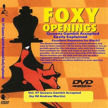 The Queen's Gambit Accepted for Black Chess DVD