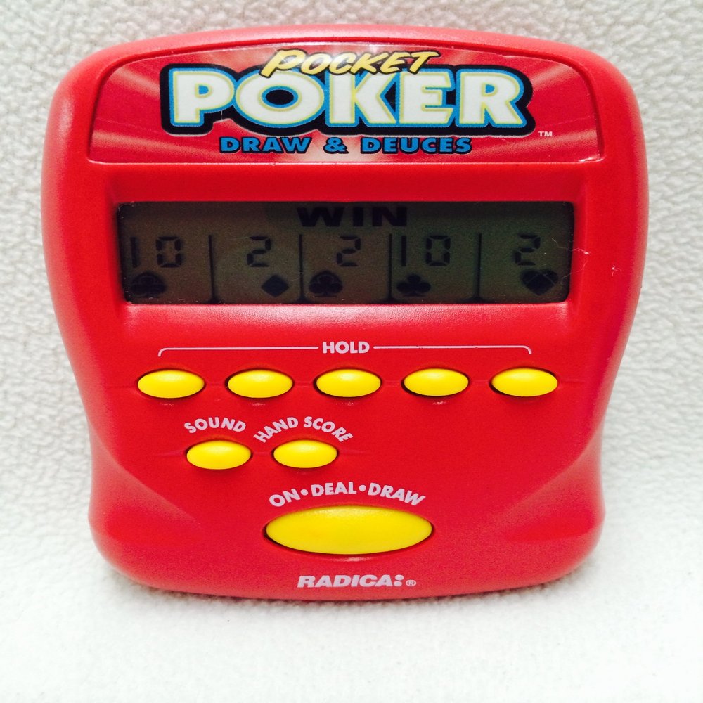 Draw and Deuces Pocket Poker Handheld Game (1997)