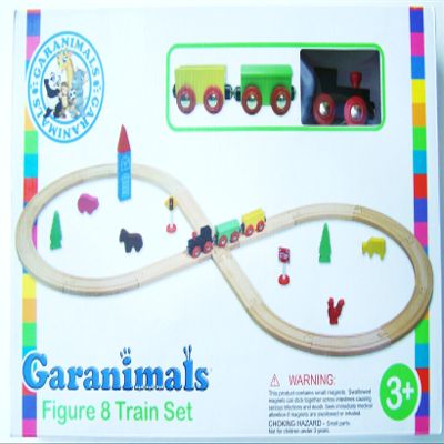 Garanimals Figure 8 Natural Wood Train Set