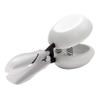 HARAC Adapted Safety Scissors - Tabletop Scissors for Toddlers, Kids, Seniors, Special Needs, and Injury Recovery - Spring Loaded Ambidextrous Handle, Non-Stick Blade, Made in Japan, White view 1