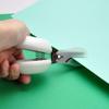 HARAC Adapted Safety Scissors - Tabletop Scissors for Toddlers, Kids, Seniors, Special Needs, and Injury Recovery - Spring Loaded Ambidextrous Handle, Non-Stick Blade, Made in Japan, White view 3