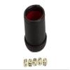4" Deluxe Dice Cup with 5 Standard Dice, Black/Cream Color view 1