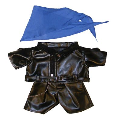 Biker Outfit Teddy Bear Clothes Fits Most 14" - 18" Build-A-Bear and Make Your Own Stuffed Animals