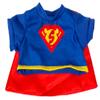 Super Bear T-Shirt with Cape Teddy Bear Clothes Fits Most 8" - 10" Stuffed Animals view 1
