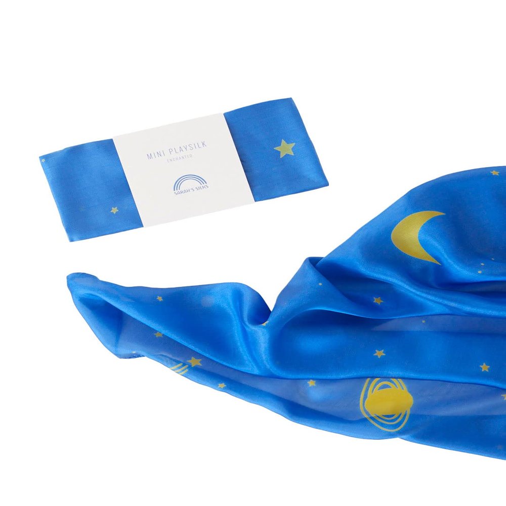 Sarah's Silks Enchanted Mini Playsilks | Creative Waldorf Toys for Open-Ended Play (Starry Night)