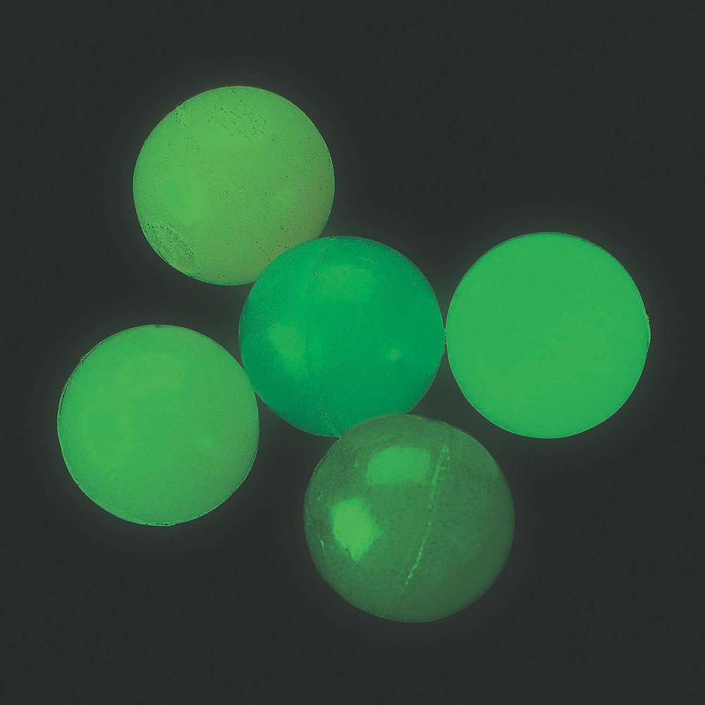 Fun Express Bulk Luminous Bouncy Balls - 1", (144 Pcs.) - High-Bounce Glow-in-The-Dark Durable Rubber Balls, Perfect for Parties