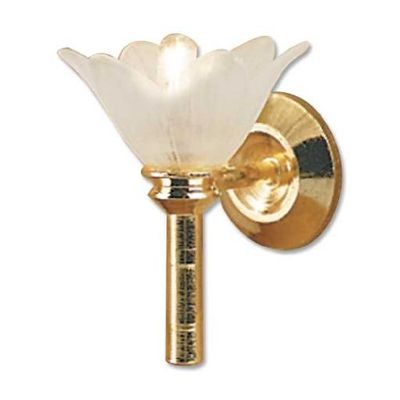 Miniature Frosted Flower Wall Sconce sold at Miniatures