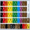 Learning English US Colored Keyboard Stickers (Lower & Upper CASE) view 1