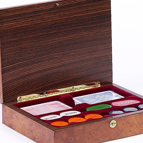 Bello Games Collezioni - Carmela Poker Chips and Card Set from Italy