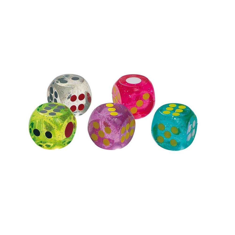 Goki - Rubber Dice Set, Multicoloured (16040)