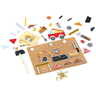 Bigjigs Toys, Deluxe Pin-a-Shape (Construction), Tap Tap Art Board Set