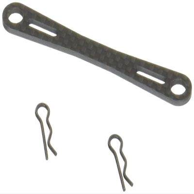 Square Carbon Body Mount Support (Pitch 2.8 inches (70 mm), Tamiya Universal TGE-14B
