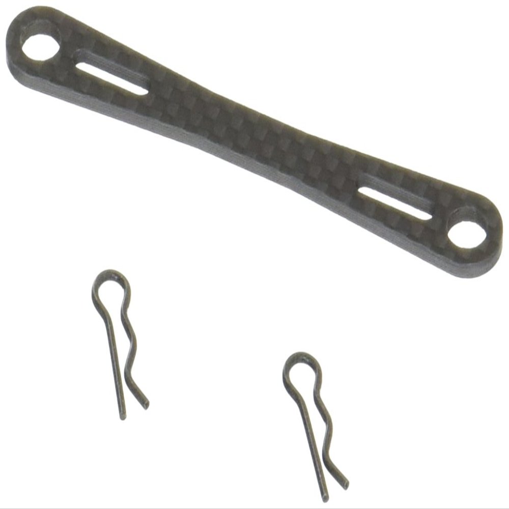 Square Carbon Body Mount Support (Pitch 2.8 inches (70 mm), Tamiya Universal TGE-14B