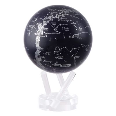 MOVA Constellations Rotating Globe 4.5 Solar-Powered Star Map for Astronomy Lovers, No Batteries or Cords, Unique Desk Gift