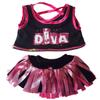 Diva Girl Outfit Teddy Bear Clothes Fit 14" - 18" Build-a-bear and Make Your Own Stuffed Animals view 1